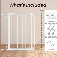 BalanceFrom Walk Thru Safety Gate, Fits 29.1-33.8" Openings, 36  Tall Open Box 