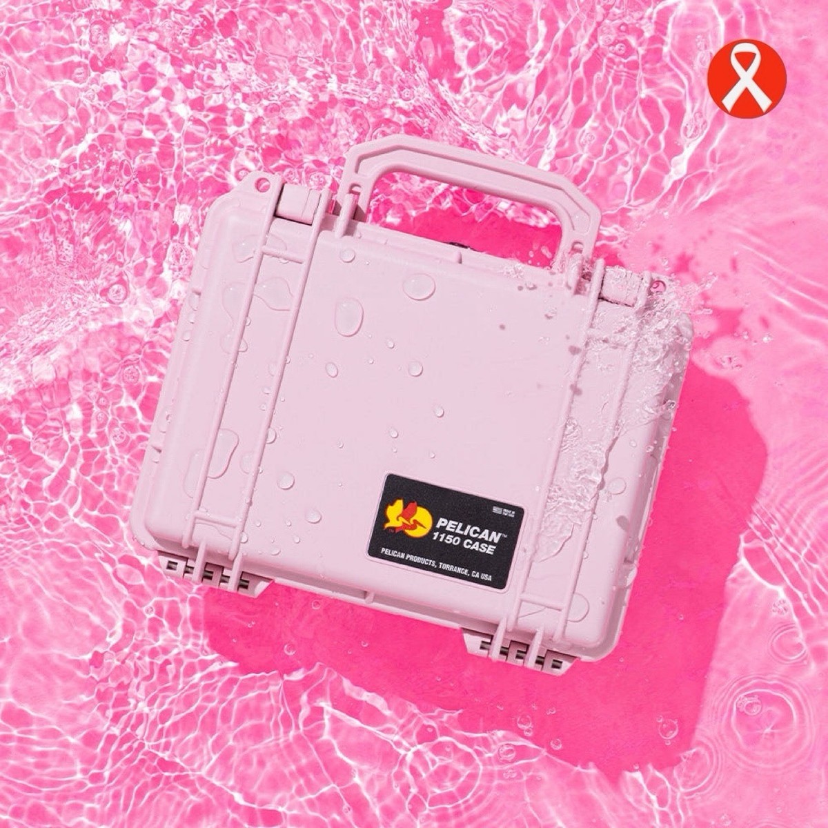Pelican 1150 Waterproof Case IP67 Hard Protector Pink Edition Foam
