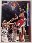 Michael Jordan 1996-97 Topps Stadium Club Card #101 -Dunking on 76ers Team -Read