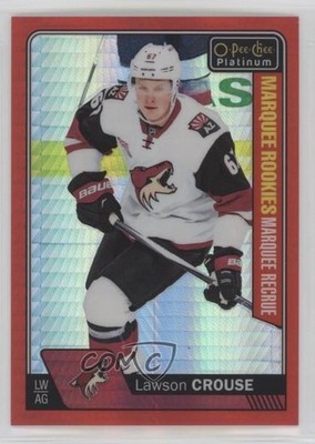 2016 O-Pee-Chee Platinum Marquee Rookies Red Prism Lawson Crouse Rookie RC 1hh