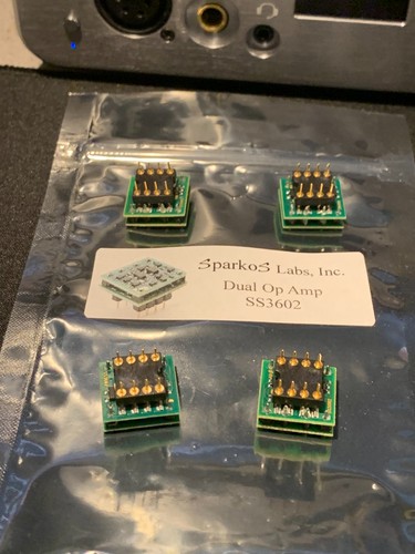 Quad Set Sparkos Dual SS3602 Op Amps. Original Owner. Free Shipping.