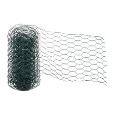 Chicken Wire, 6 x 118 Inch Iron Mesh Netting Floral Wire Plant Cage, Green 13.86 per metre