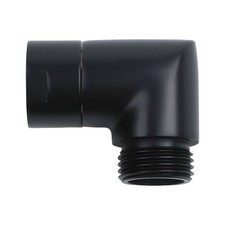Black Shower Fitting Angle Shower Connector Bathroom Upgrade Strong Connection