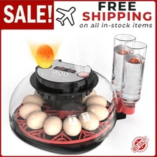 12 Egg Incubator with Automatic Egg Turning and Humidity Control Chick