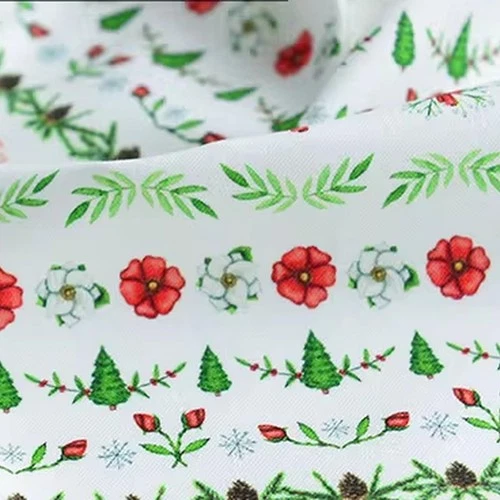 Christmas Holiday Cotton Fabric 55.12in x 1.09-5.47yd Printed Sewing Crafts - product listing photo