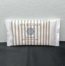 Spa Rituals Oatmeal Massaging Soap Bar Travel Size World Amenities WA 1.2oz/35g