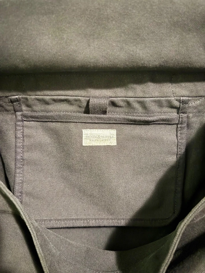 ** Редкий ** подлинный ** Ralph Lauren джинсовой ткани и поставки (черный) сумка-планшет - Изображение 4 из 4