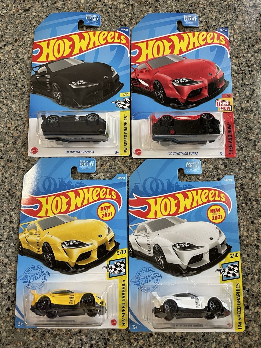 2022 Hot Wheels '20 Toyota GR Supra Black Gamestop Red Yellow