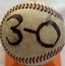 Jerry Koosman Collection: Rookie Season Win 3 Mets Game-Used Ball 4/23/68 w/ LOP