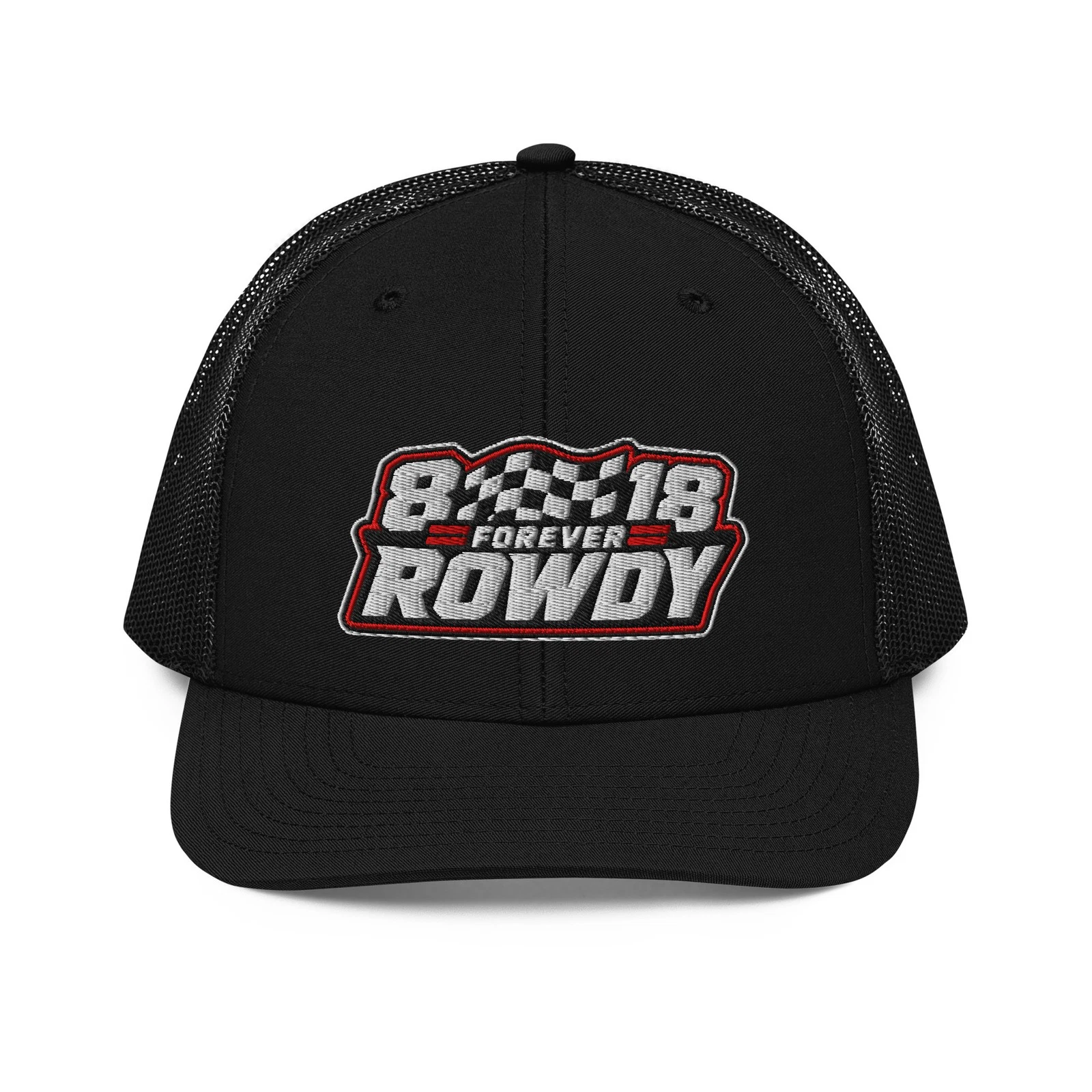 Forever Rowdy 818 Richardson 112 Hat Embroidered Checkered Flag Snapback