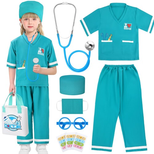 Doctor Costume for Scrubs with Accessories Costume for Halloween Costumes for
