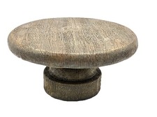 Small Round Pedestal Riser Display Stand Wood Look Cake Plant Stand 4  x 8  