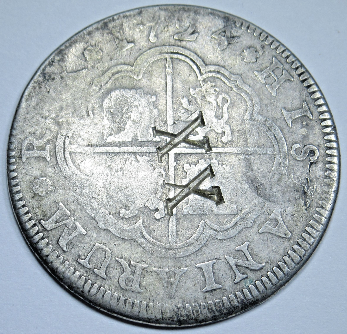 秦の貨 1724 Countermarked 
