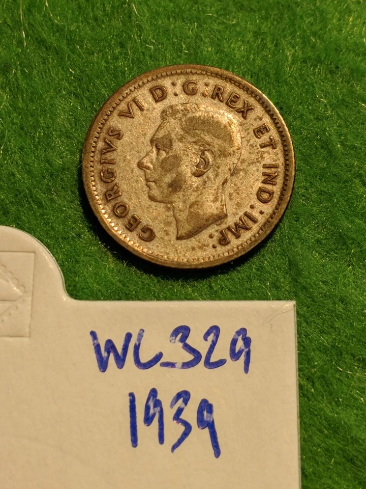 1939 Canada 10¢ Silver Coin – VF30 • Royal Visit Year • WWII Era • KM# 33 - Image 4 of 4