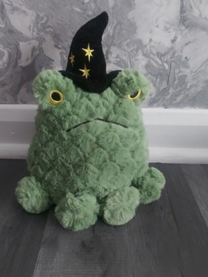 John Lewis Halloween grüne Kröte Frosch Zauberer Hexe weiches Plüschtier Sammlerstück!!! 