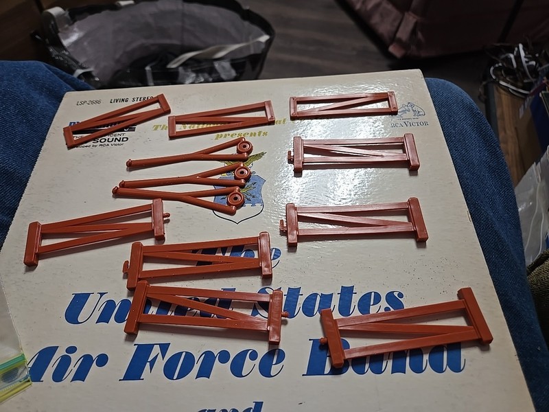 Farm Country Toy Fence Unknown Brand Lot Of  12 Used 3 1/2" Length SLP 