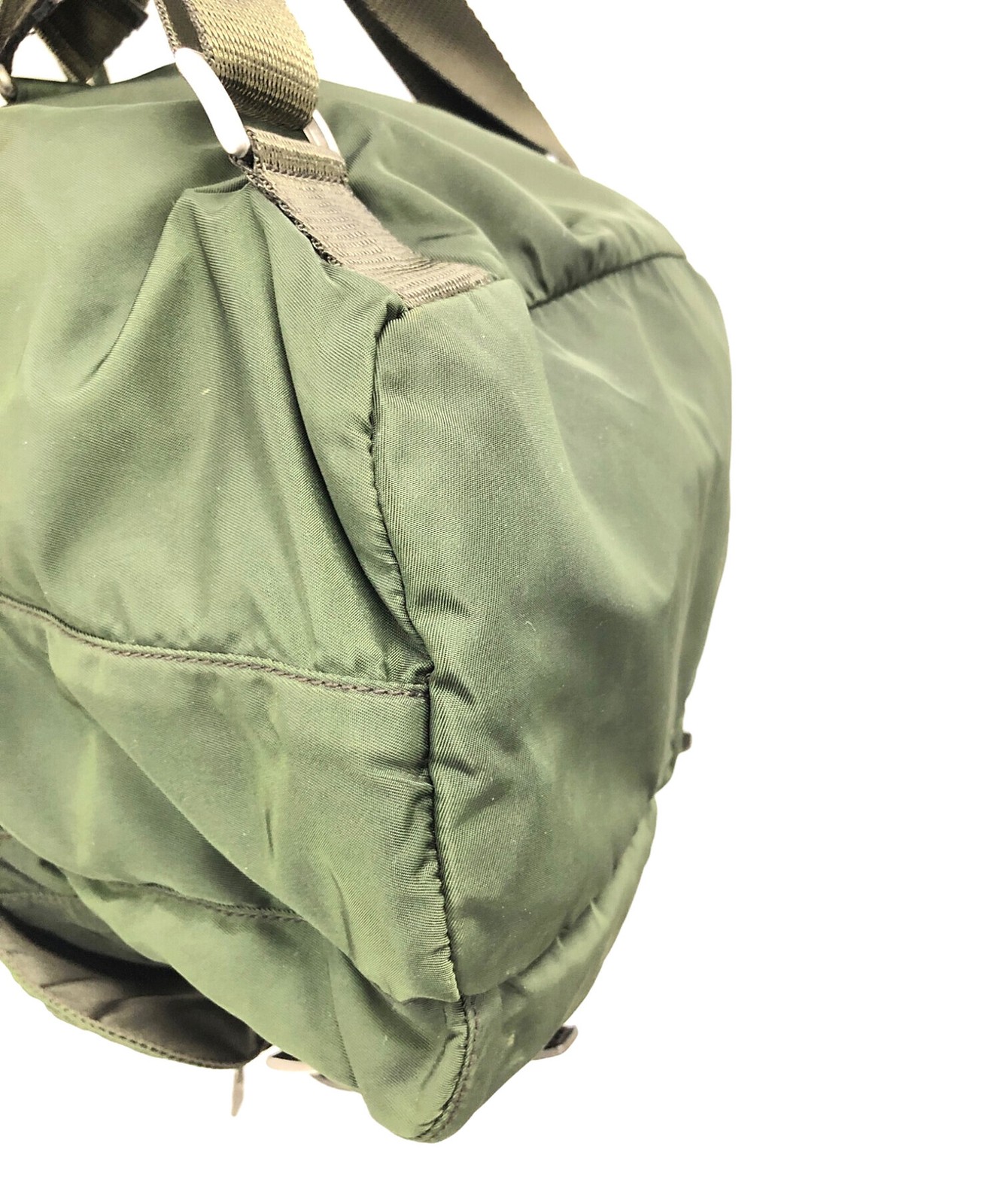 Prada Backpack Daypack Triangle Logo Tessuto Nylo… - image 9