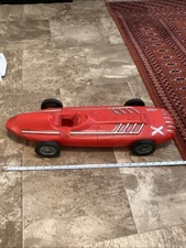 Vintage Empire Plastic BlowMold Turbine Special X-1 Large Toy Race Car  Pull Toy