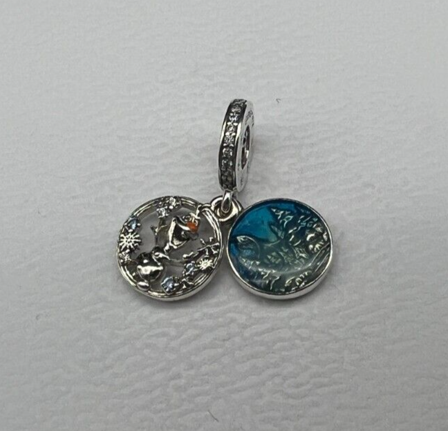 NEW Authentic Pandora Disney Frozen Snow Olaf Dangle Charm