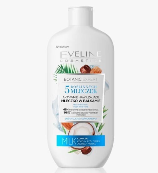 EVELINE Botanic Expert Actively moisturizing body milk in balm 350ml
