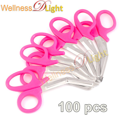 Pink MediTac Paramedic Utility Bandage Shears 7.25 Nurse Scissors