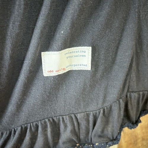 Odd Molly Mini Abito S 1 Donna Casual Senza Maniche Uncinetto Lacciato Corto Grigio - Foto 3 di 10