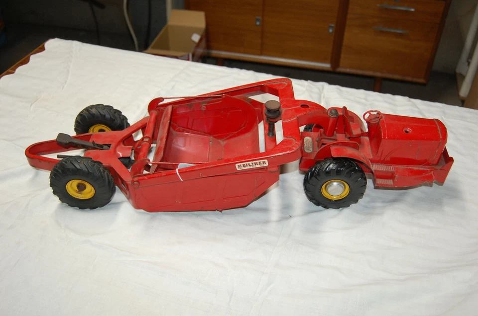 Rascador de camión Doepke Heiliner modelo juguetes rojo de colección acero prensado movimiento de tierras Foto 4 de 4