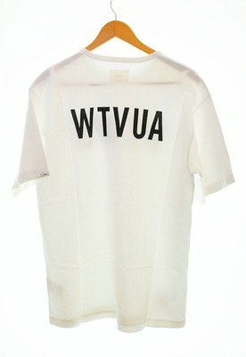 Double Taps Wtaps Banner Tee Logo Short Sleeve T-Shirt White 