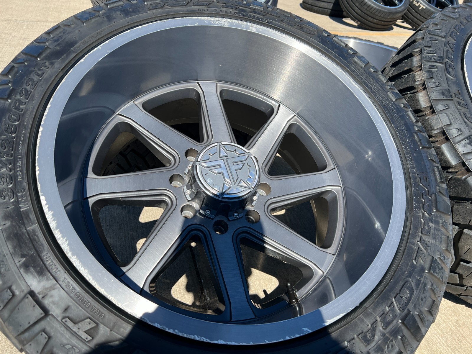 22x12 FUEL FF02 Chevy Silverado 2500 3500 wheels rims 8x180