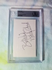 Nate Archibald Signed 3x5 Index Card CELTICS HOF Autograph BAS COA