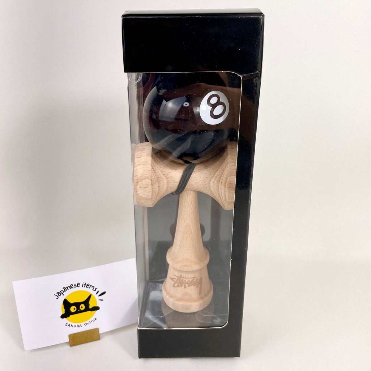STUSSY 8-BALL KENDAMA Black 8 Ball LTD Rare NEW | eBay