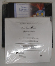 Creative Memories Power Layout Polypropylene Box and 15 Guides