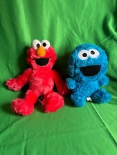 Sesame Street Plush Elmo and Cookie Monster Lot of 2