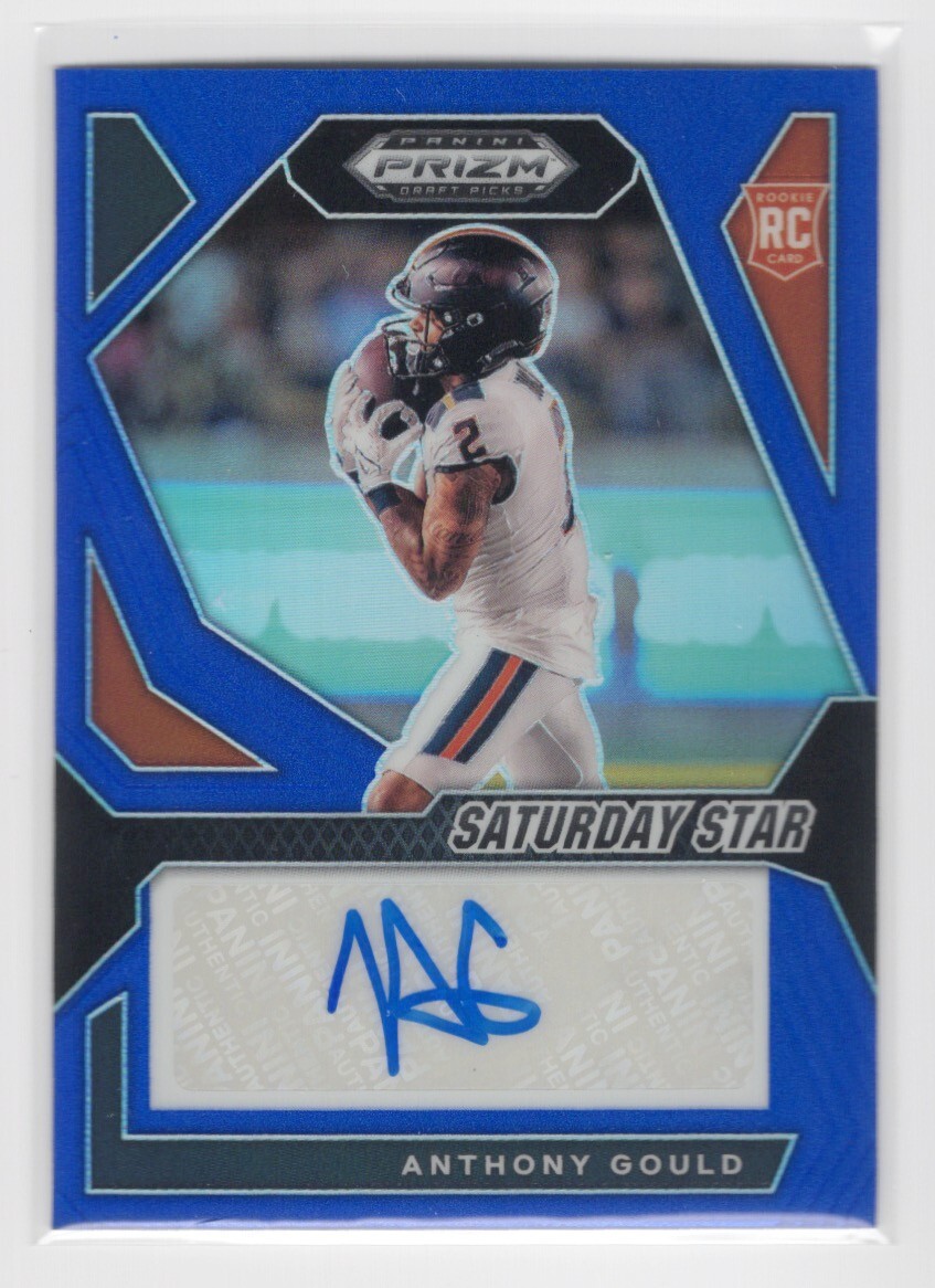 Anthony Gould Panini Prizm Draft Picks Saturday Star Signatures #SSSAGD Blue