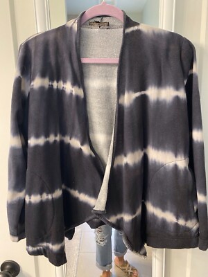 DG2 Diane Gilman Downtime Cascade Front Sweater Topper Size Large