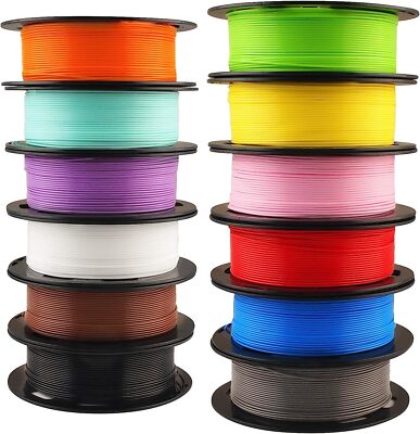 10KG Kingroon PLA PETG 3D Printer Filament 1.75 mm Bundles 10 Spool 1KG Red Roll