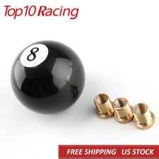 No.8 Billiard Ball Round Universal Custom Gear Shifter Shift Knob W 3 Adapters No.8 Billiard Ball Round Universal Custom Gear Shifter Shift Knob W 3 Adapters