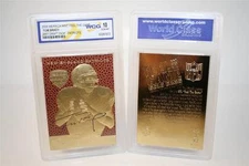 TOM BRADY 2000 Draft Pick FEEL THE GAME Gold Card Rookie - Graded GEM MINT 10