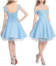 Disney Princess Cinderella Corset Ball Gown Party Dress Blue Tulle Skirt JRS L 