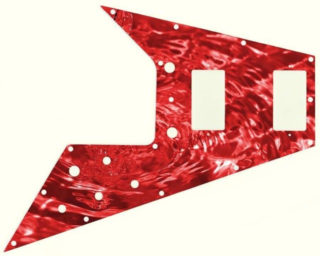 Gibson Flying V Pickguard for '67 ReIssue Guitar Custom Graphical Red