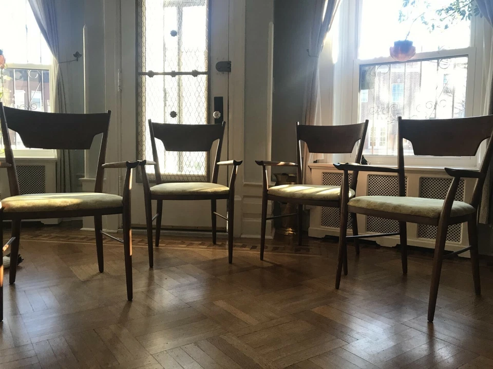 4 sillas de comedor modernas Midcentury, Paul McCobb, Perimeter Group, camioneta Brooklyn Foto 2 de 4