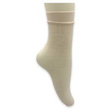 FENDI WOMEN SOCKS CAMELIA COLOR FXZ532 A9V9 F0NH8 NITTED FABRIC F LOGO ONE SIZE