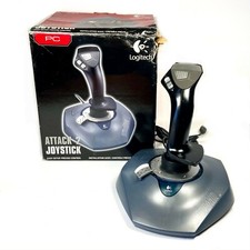 Logitech Wingman Attack 2 Joystick USB PC Flight Simulator Controller - TESTED