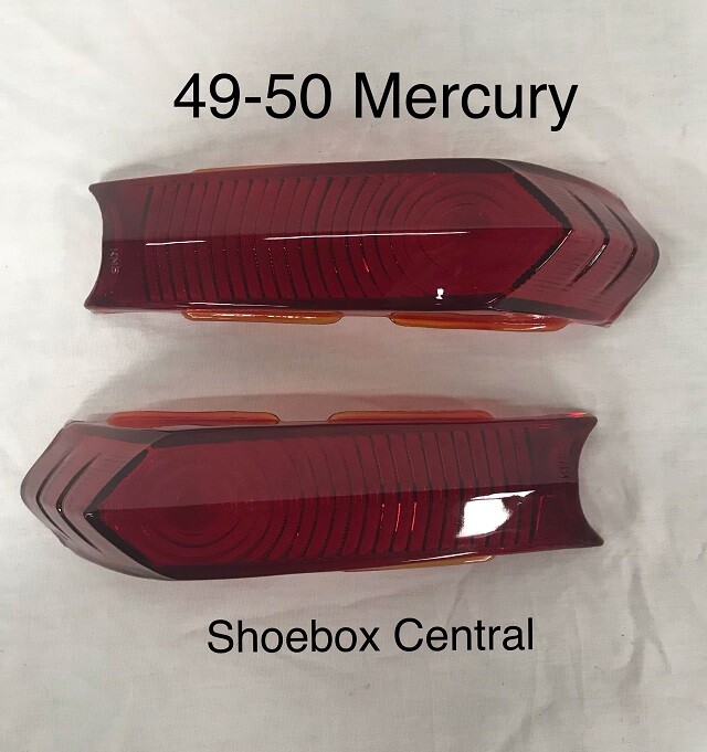 1949 1950 Mercury Tail Light Lenses Pair NEW | eBay