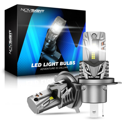 NOVSIGHT 90W H4 LED Headlight Bulbs Kit High Low Beam 20000LM 50W