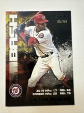2020 Topps Stadium Club Bash and Burn Victor Robles Black /99 #BAB-10 Nationals