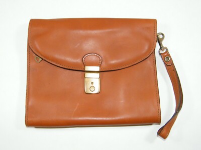 RENWICH STEERHIDE BOUVILLON LEATHER BILLET AVION AIR TICKET CASE