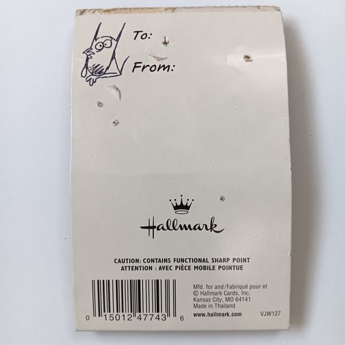 Lote de prendedores de adorno del 25 aniversario Hallmark Keepsake Maxine prendedores letras de búho sellos - Imagen 9 de 15