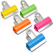 10 x Large Original Bulldog Grip Clips Metal Medium 30mm