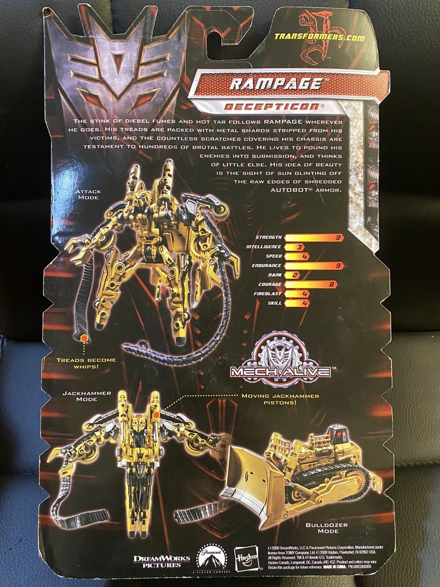 Transformers Revenge of the Fallen “Rampage” Action Figure